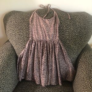 Leopard Cheetah Print American Apparel Skater Dress
